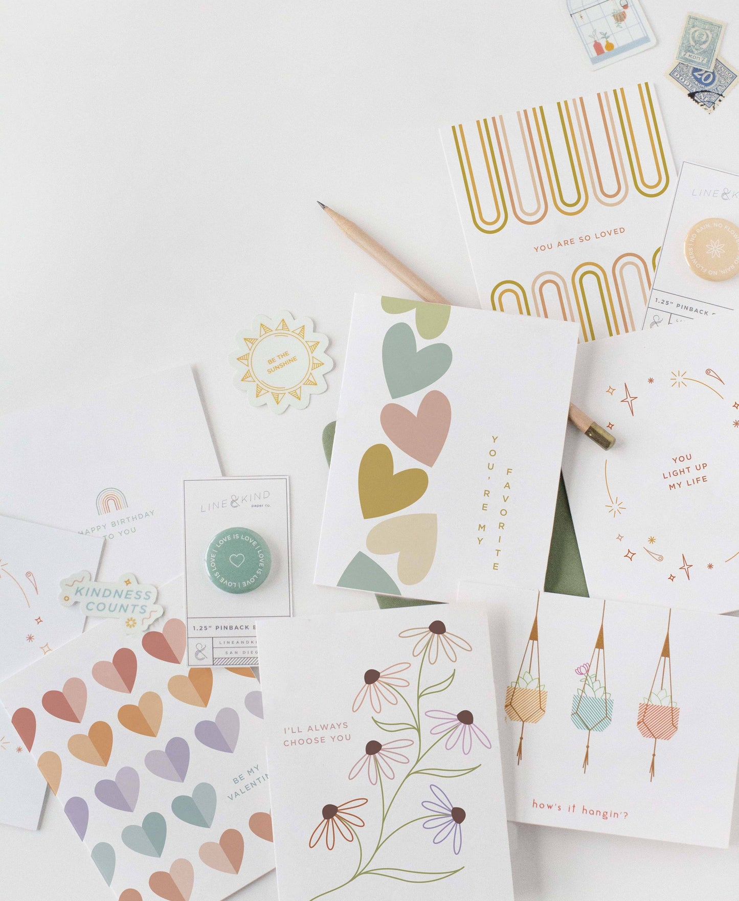 Line & Kind Paper Co. - You Are So Loved | Love & Friendship Greeting Card