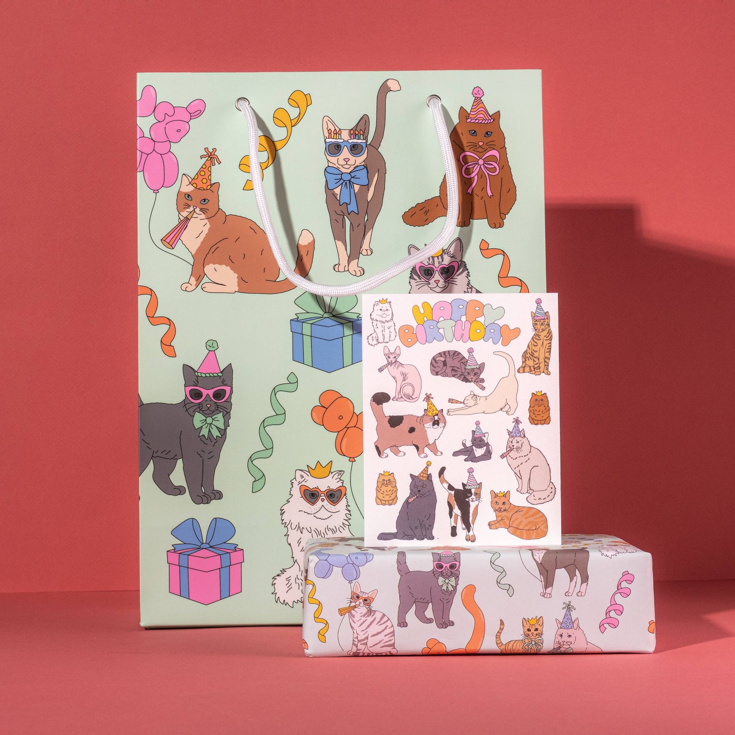 Illustrating Amy - Birthday Cats Gift Bag