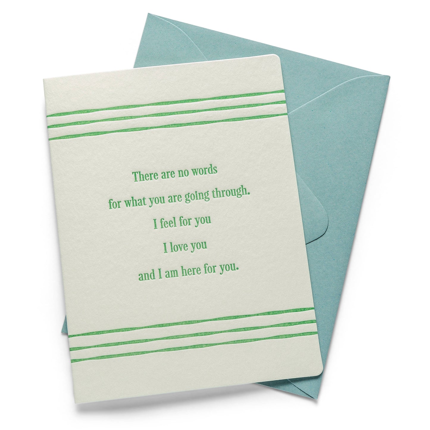 Color Box Design & Letterpress - No Words | Letterpress Greeting Card | Sympathy