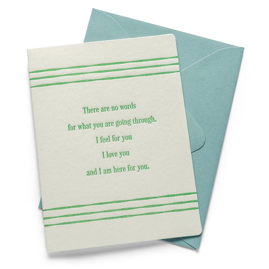 Color Box Design & Letterpress - No Words | Letterpress Greeting Card | Sympathy