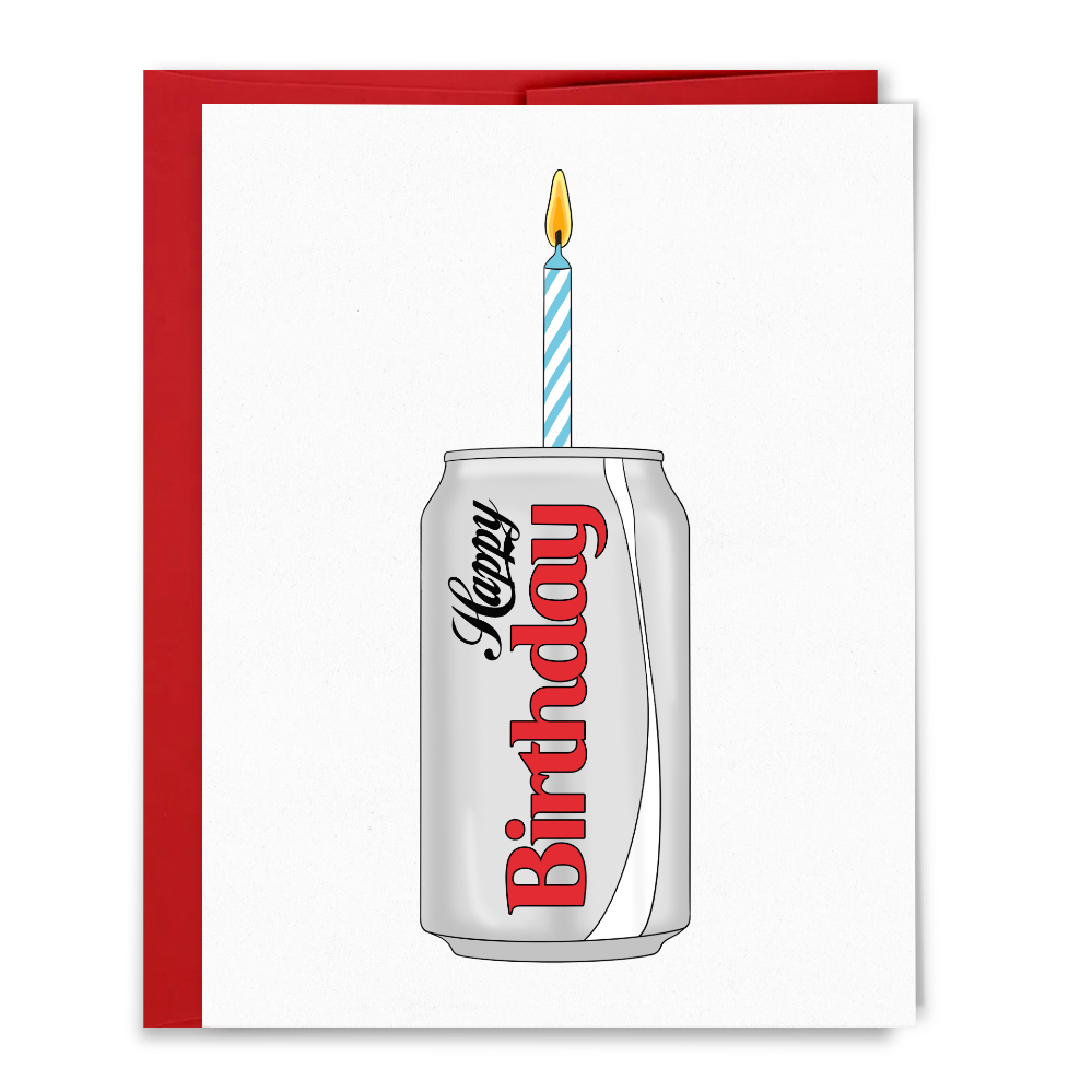 Diet Soda - Birthday Card