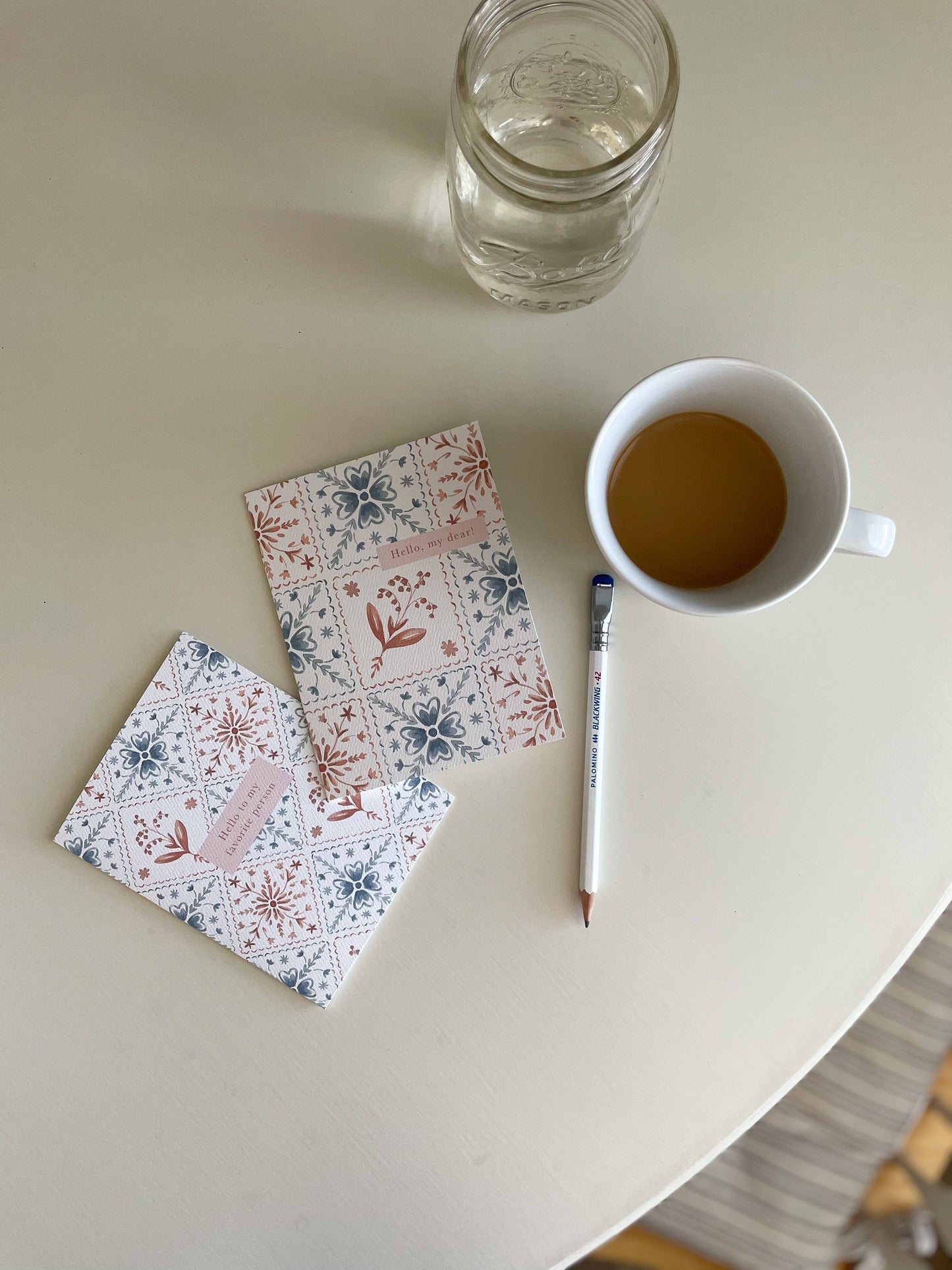 By Caroline Ann - Hello Favorite Person Greeting Card - Thoughtful friendship