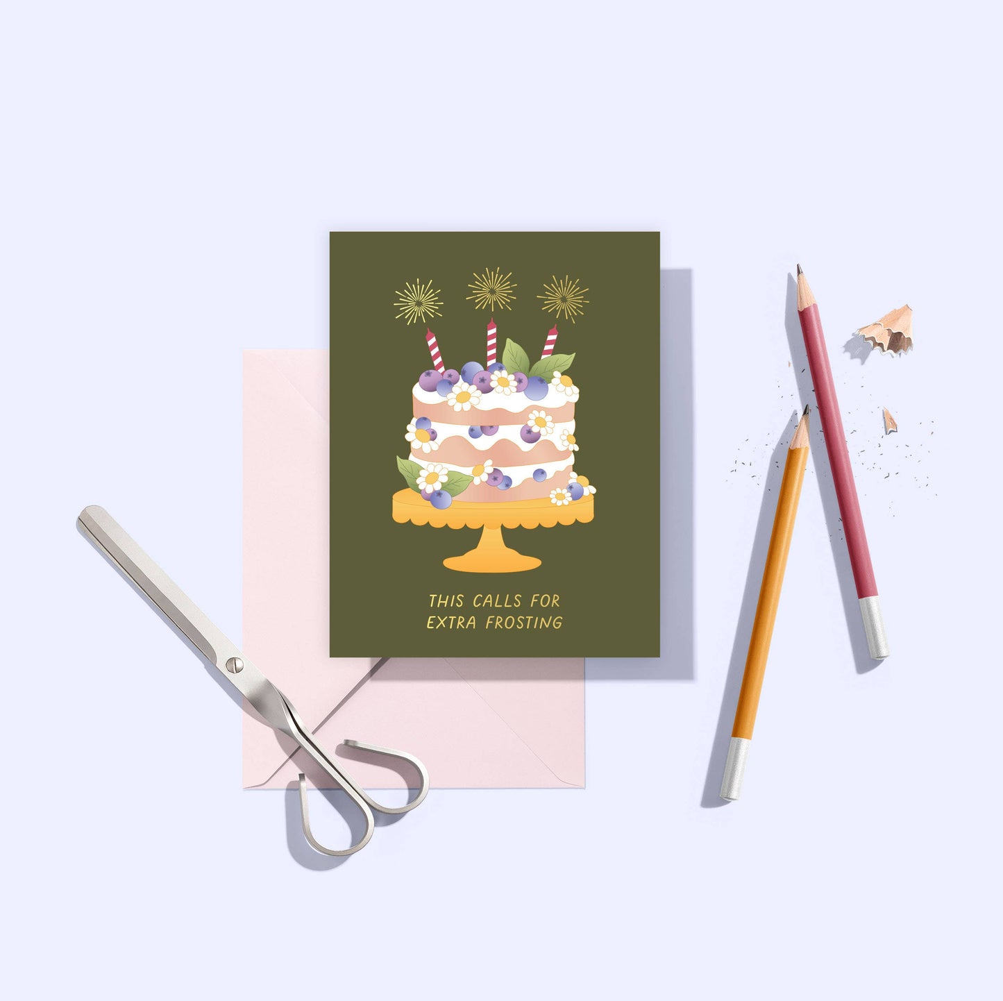 Sublime & Co. - This Calls For Extra Frosting Cake Birthday Card