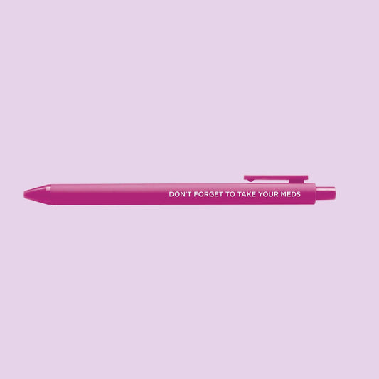 MangoIllustrated - Don't forget to take your meds jotter gel pen