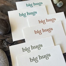 Brave Birds - Big Hugs Letterpress Notecard Set - 6 pack