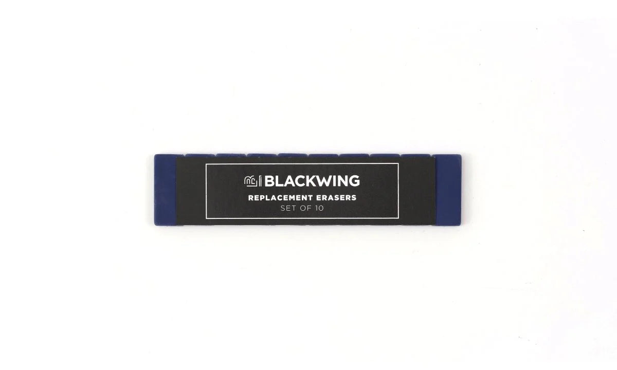Blackwing - Navy Blue Eraser Replacements - Set of 10