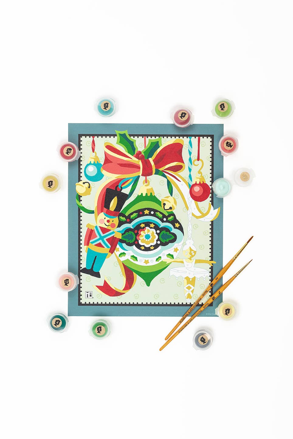 Elle Crée (She Creates) - A Very Mary Christmas Mary Engelbreit Paint-by-Number Kit
