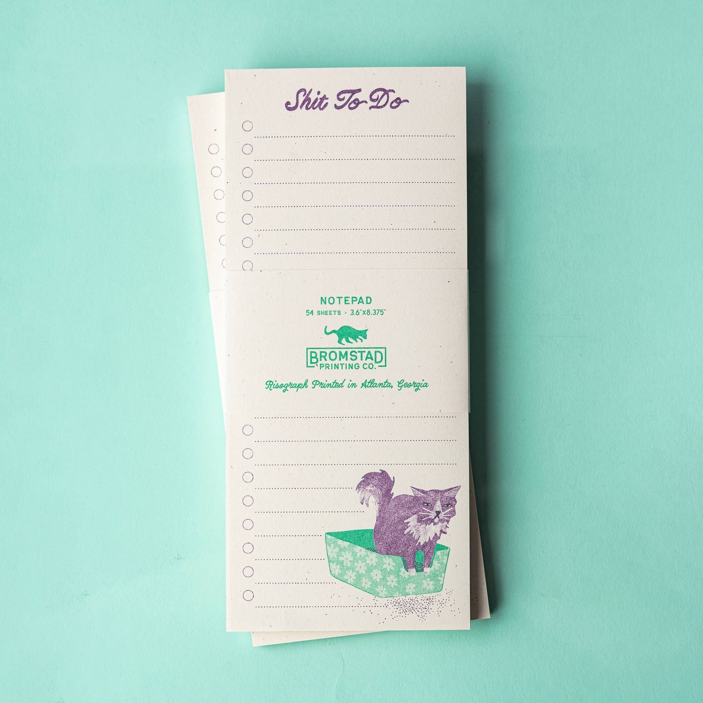 Bromstad Printing Co. - Shit To Do - Risograph Notepad