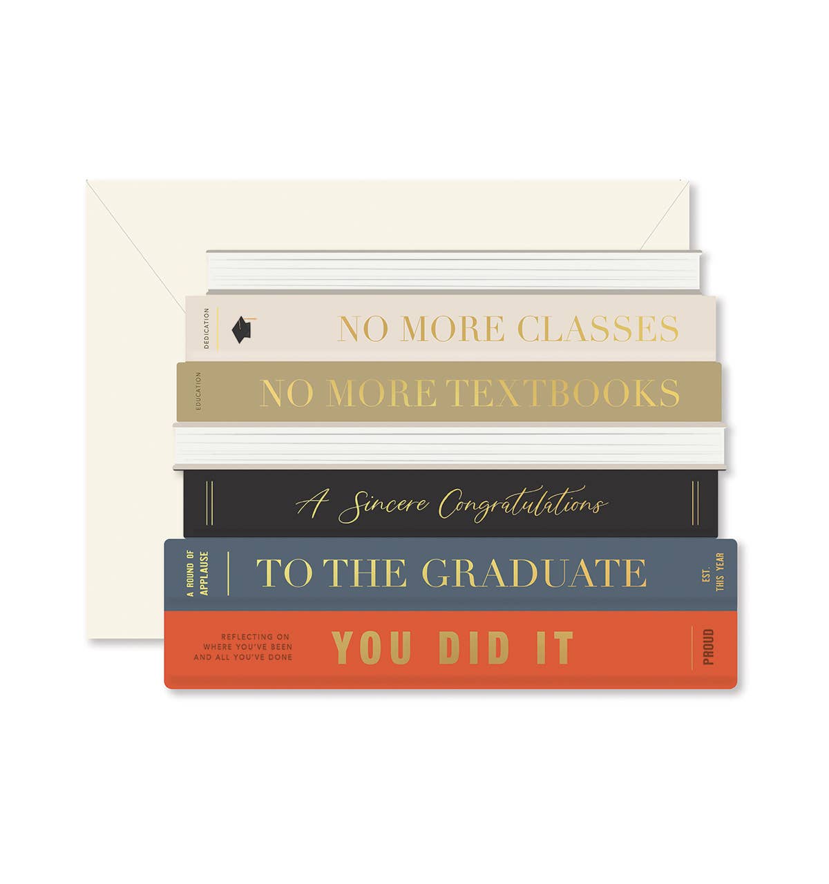 Ginger P. Designs - Graduation Books die-cut Greeting Card