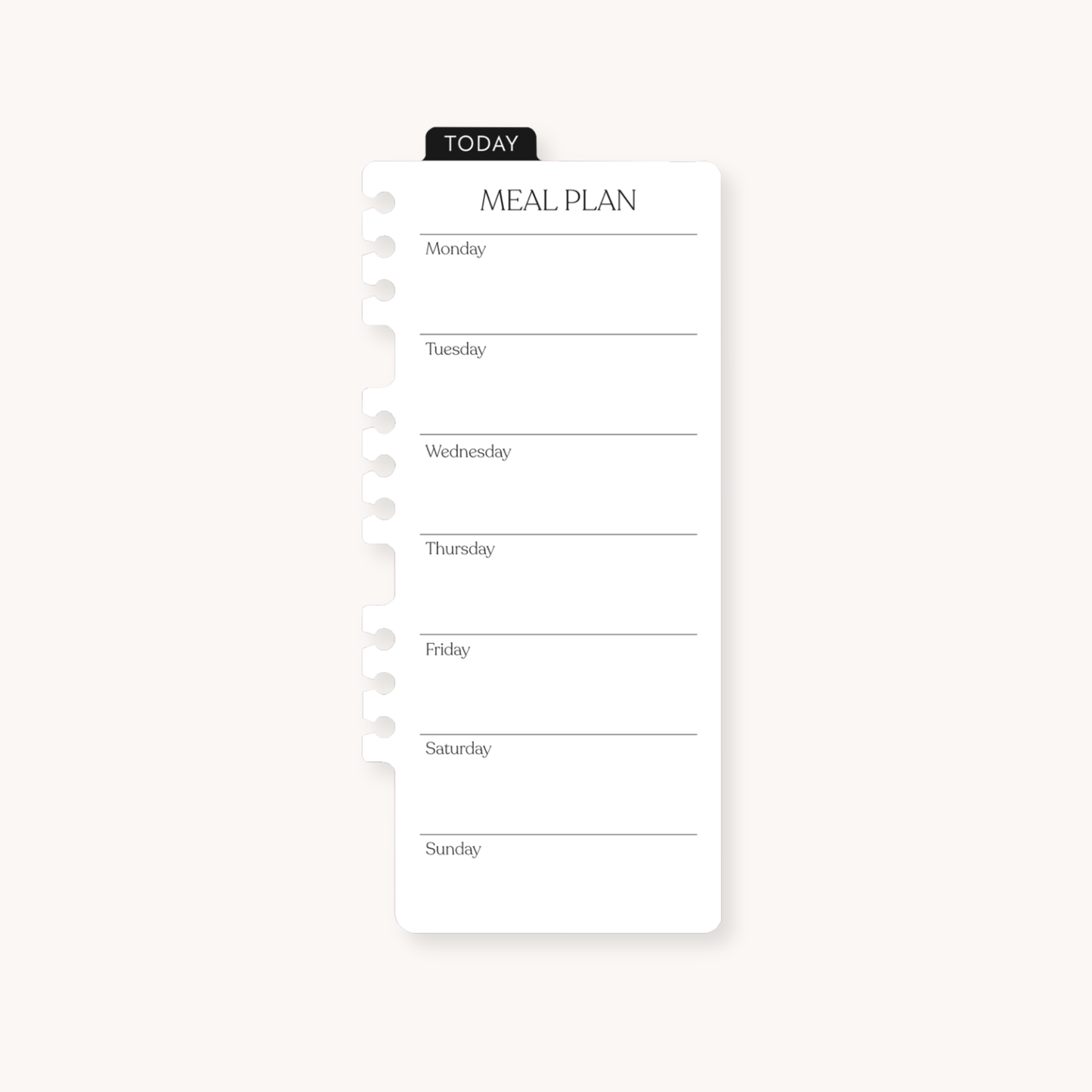 Elyse Breanne Design - Dry Erase Meal Planner Dashboard