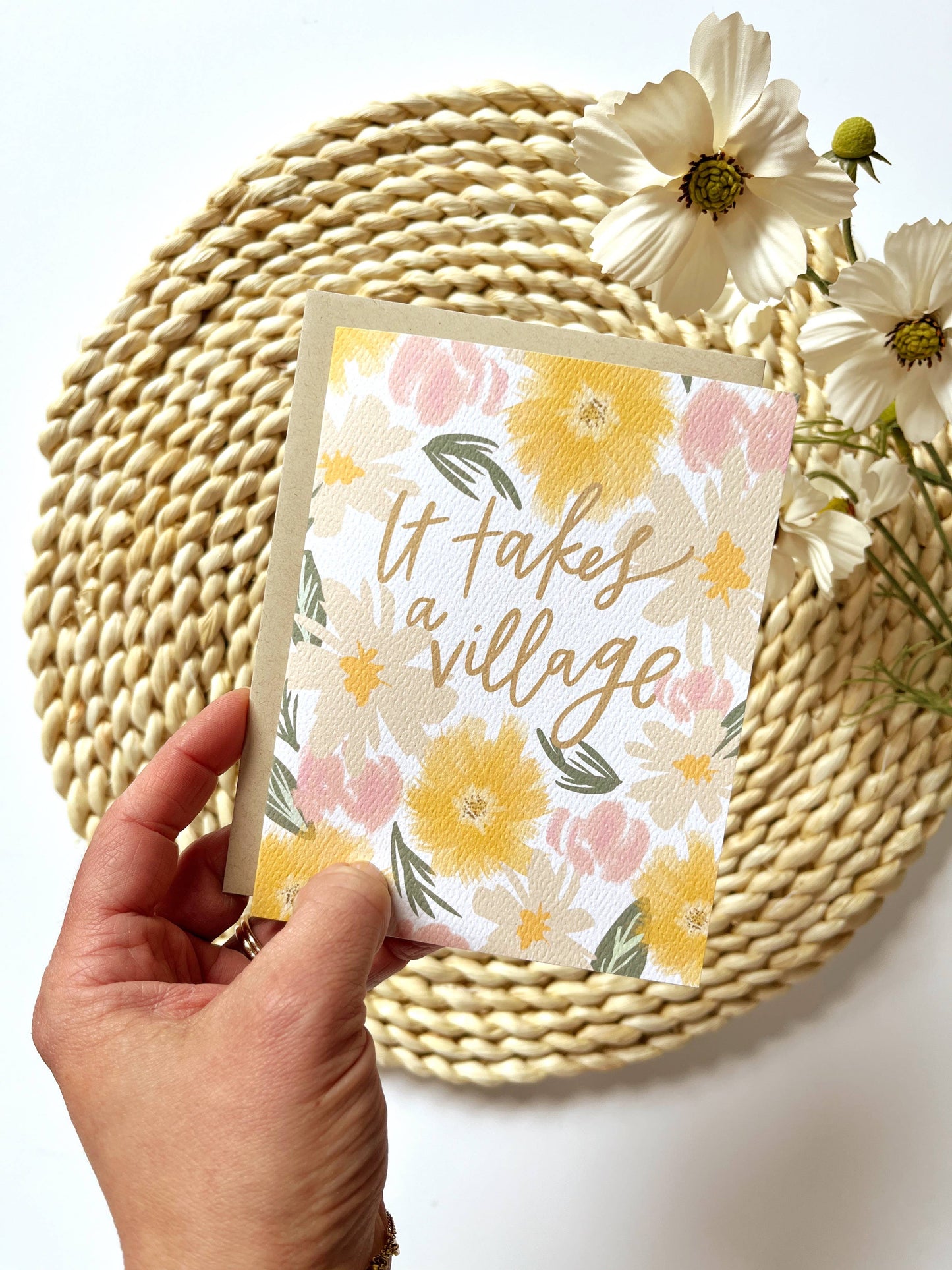 Prairie Letter Shop - It Takes a Village | Mother's Day Caregiver Greeting Card