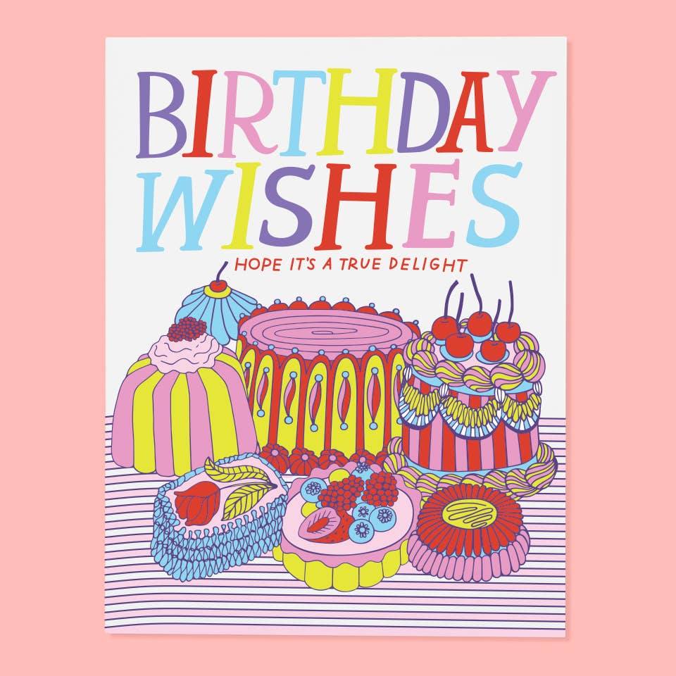 Birthday Cake Wishes Card