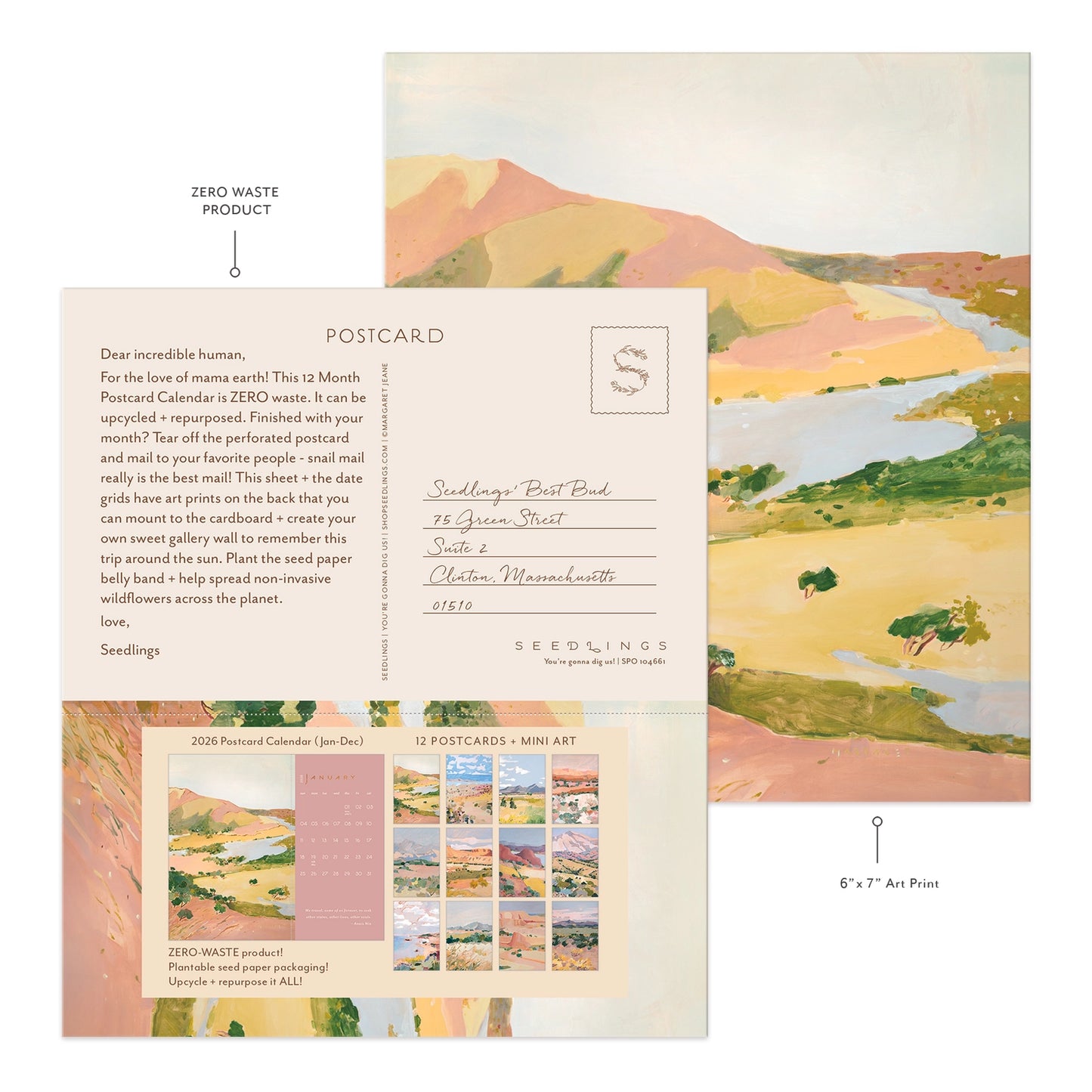 Scenic Views 2026 Postcard Calendar