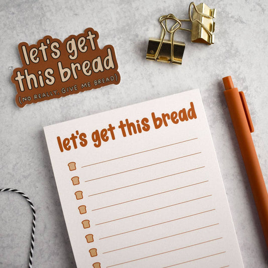 Kyn You Believe It - Let’s Get This Bread Notepad