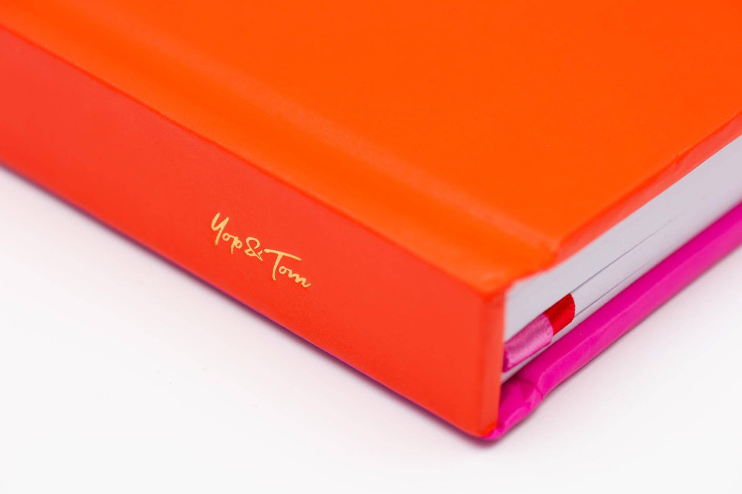 Yop & Tom USA - Contrast Red & Pink A5 Lined Notebook