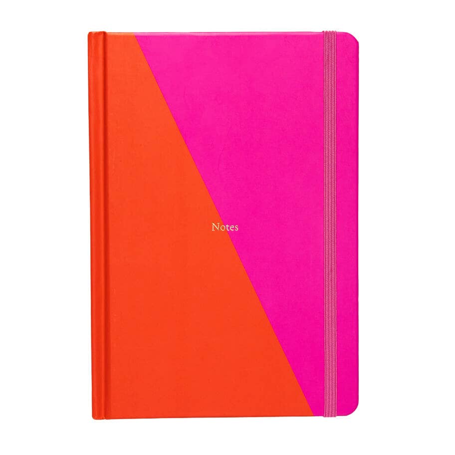 Yop & Tom USA - Contrast Red & Pink A5 Lined Notebook