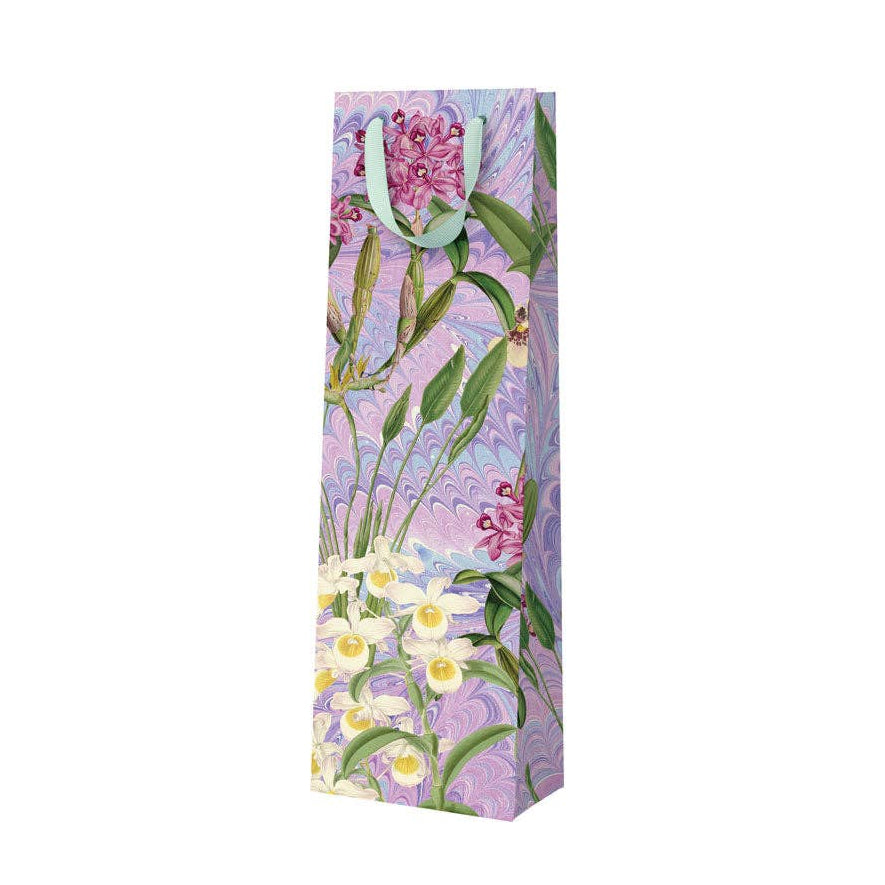 Marble Leaves - Wine Bottle Gift Bag