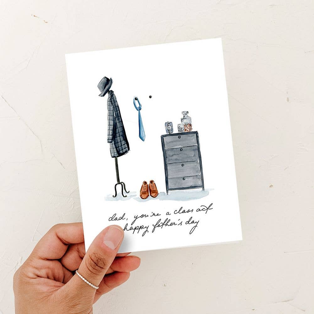 Almeida Illustrations - Dad's a Class Act Father's day card
