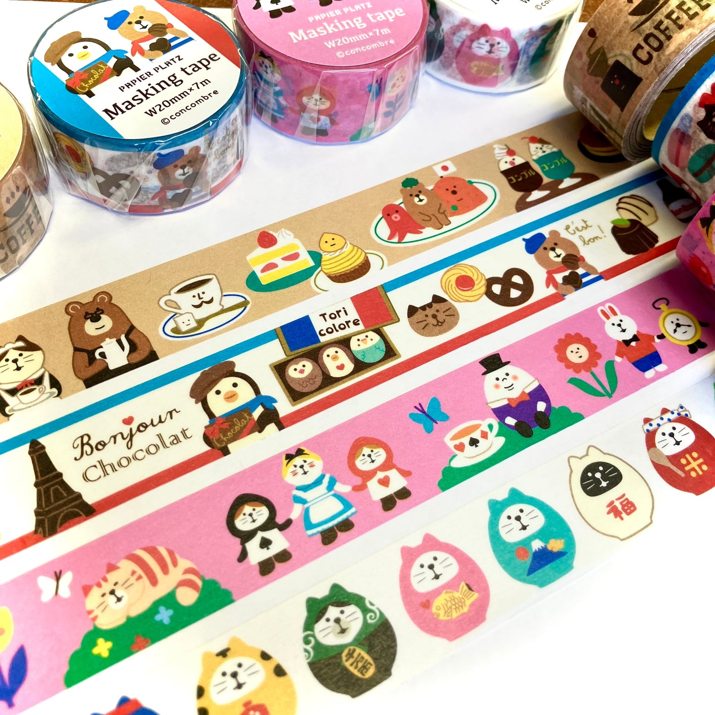 Papier Platz Washi Tape - Alice in Cat Land