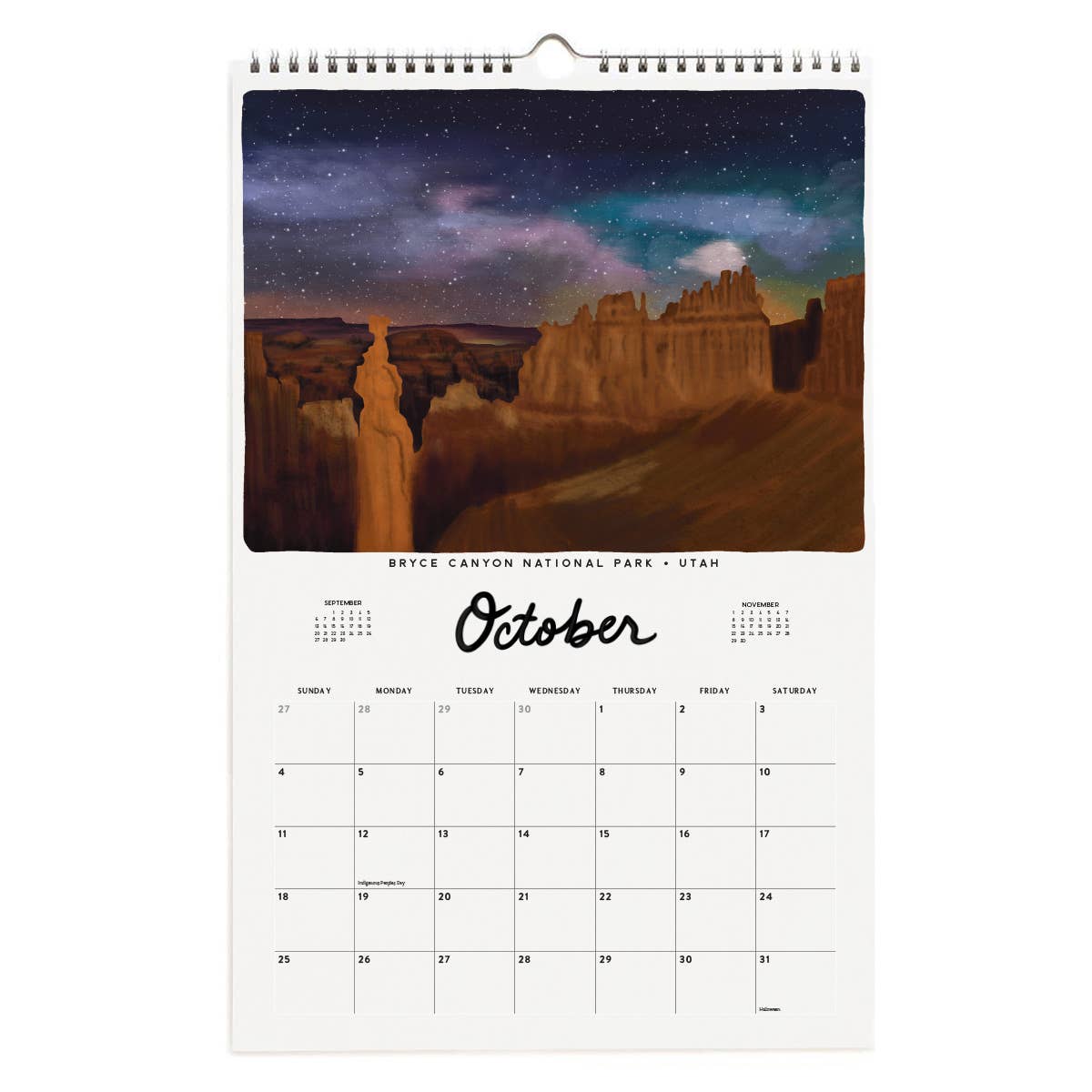 Slightly Stationery - 2026 National Parks Appointment Calendar