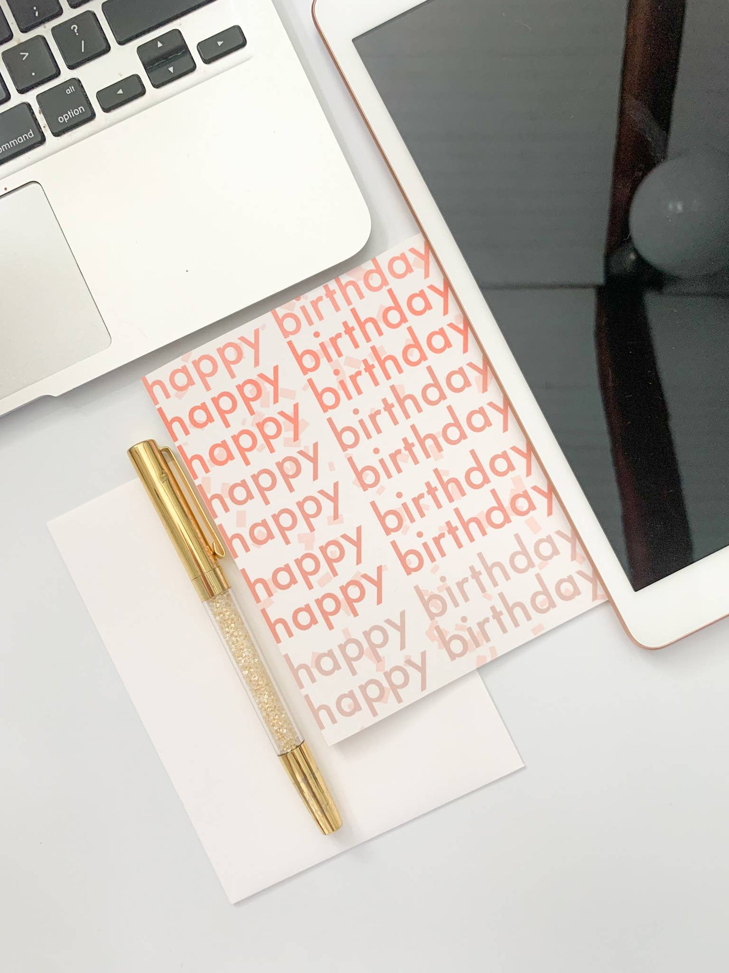 JJ Paperie & Co - Modern Happy Birthday Card | Happy Birthday Greeting Card