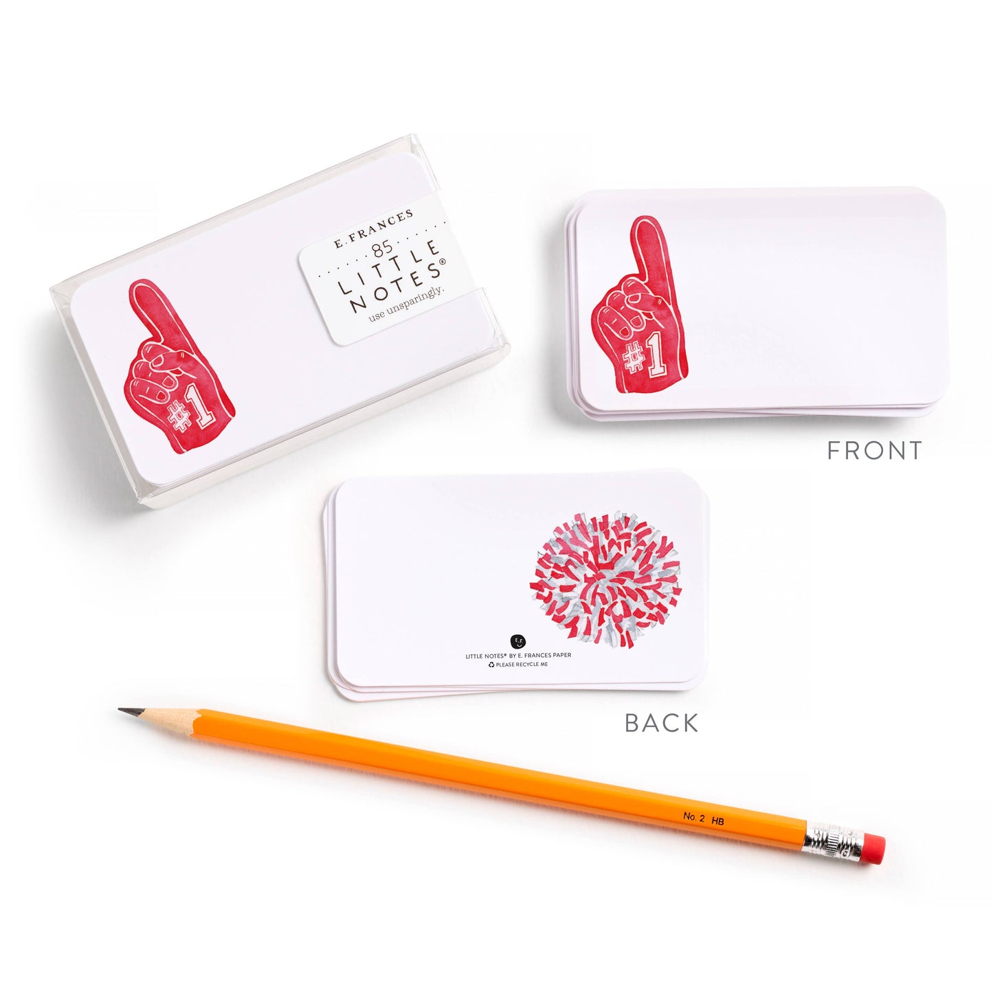 E. Frances Paper - #1 Foam Finger Little Notes | Game Day Mini Notecards