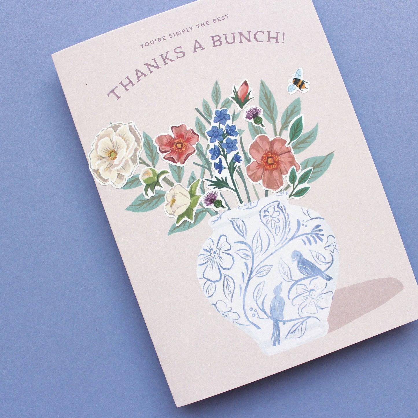 Inklings Paperie - Sticker Scene Card - Thank You Bouquet