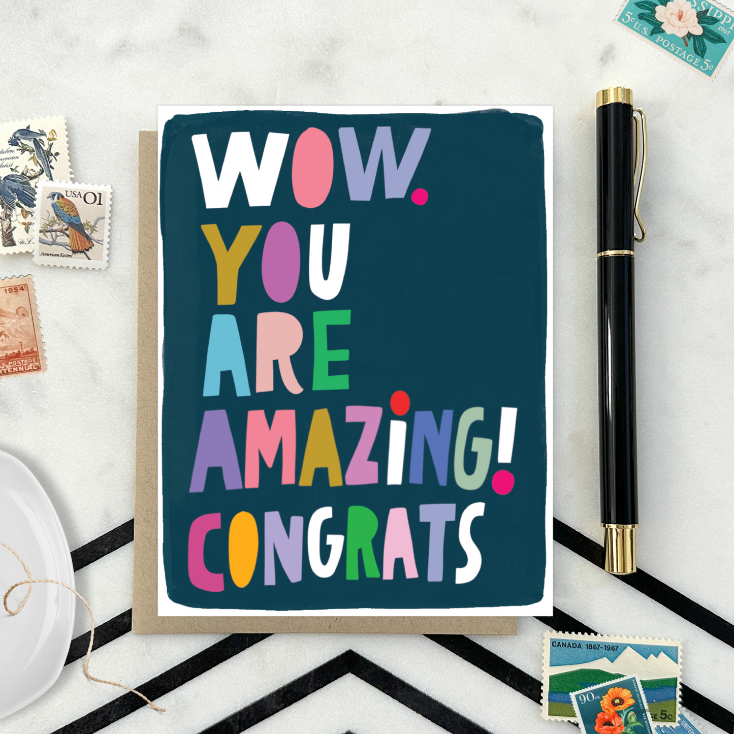 Barone and Co. - Wow Congrats Card