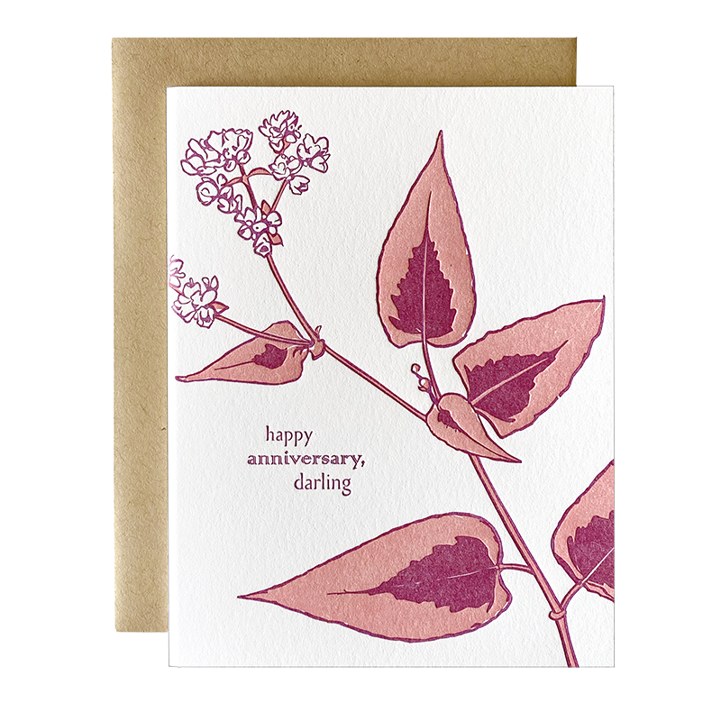 Persicaria - Anniversary Card