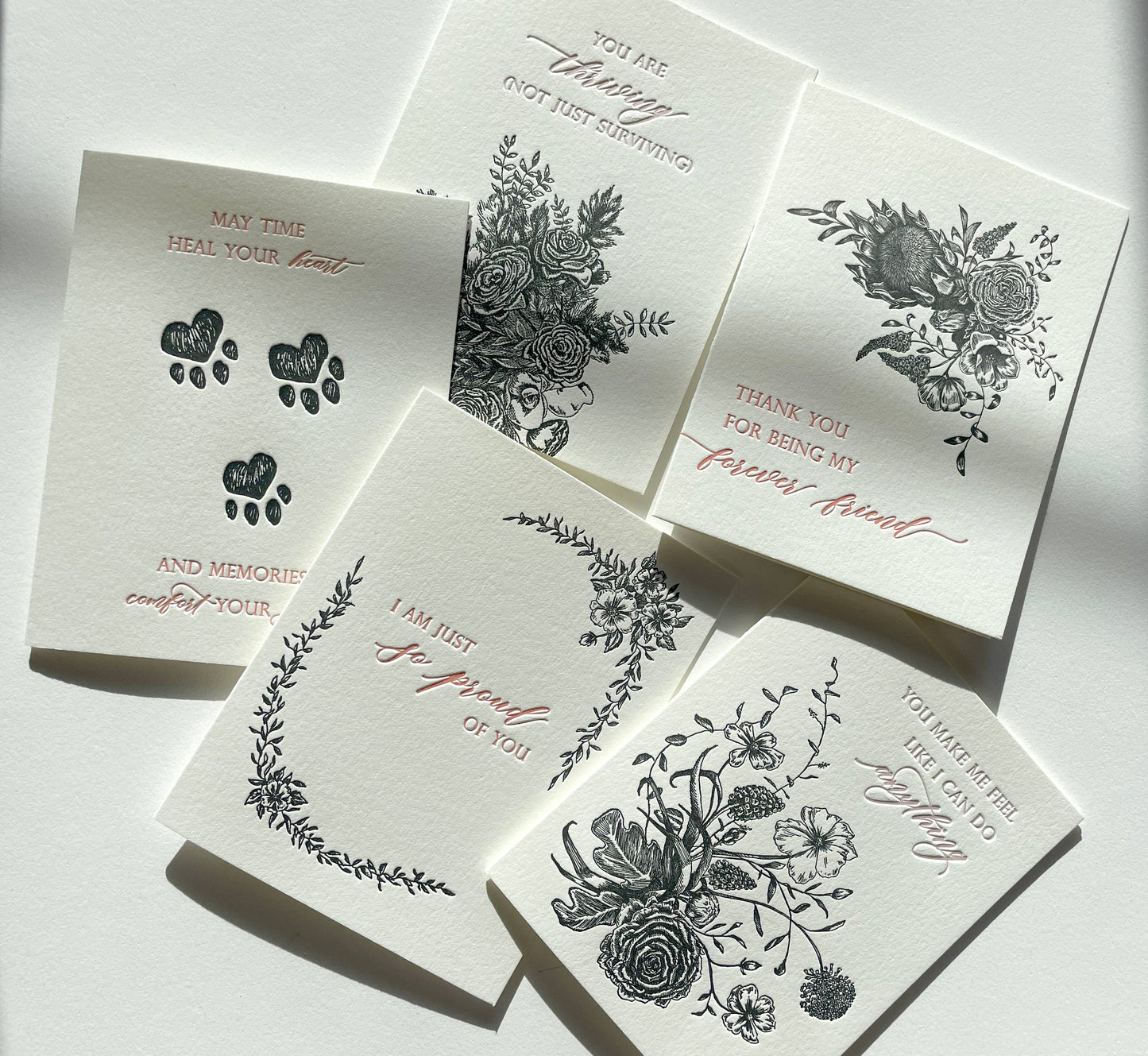Rust Belt Love Paperie - You Are Thriving (Not Just Surviving) Letterpress Card