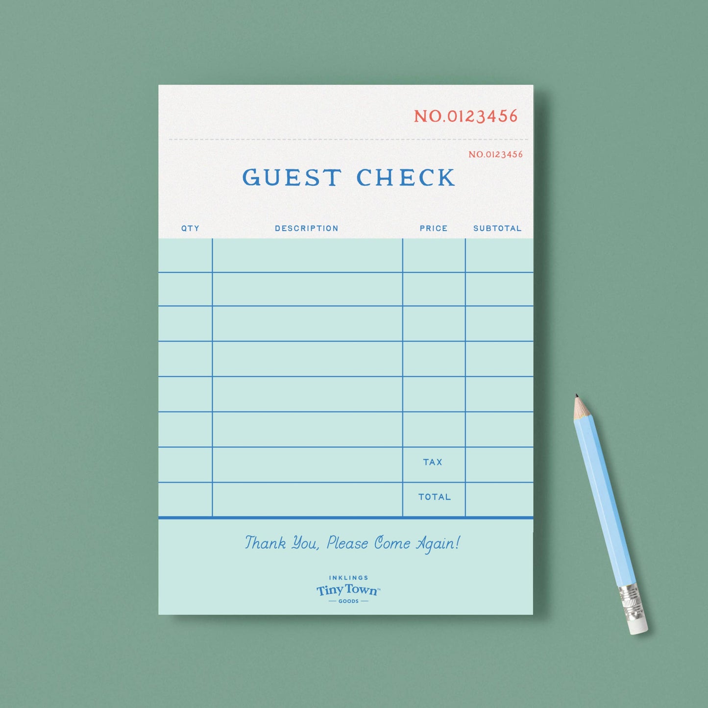 Inklings Paperie - Inklings Tiny Town™ Play Notepad - Guest Check
