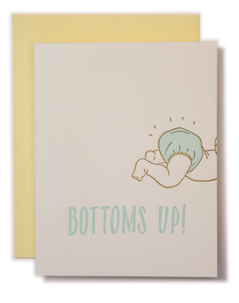 Bottoms Up Baby - New Parents Card