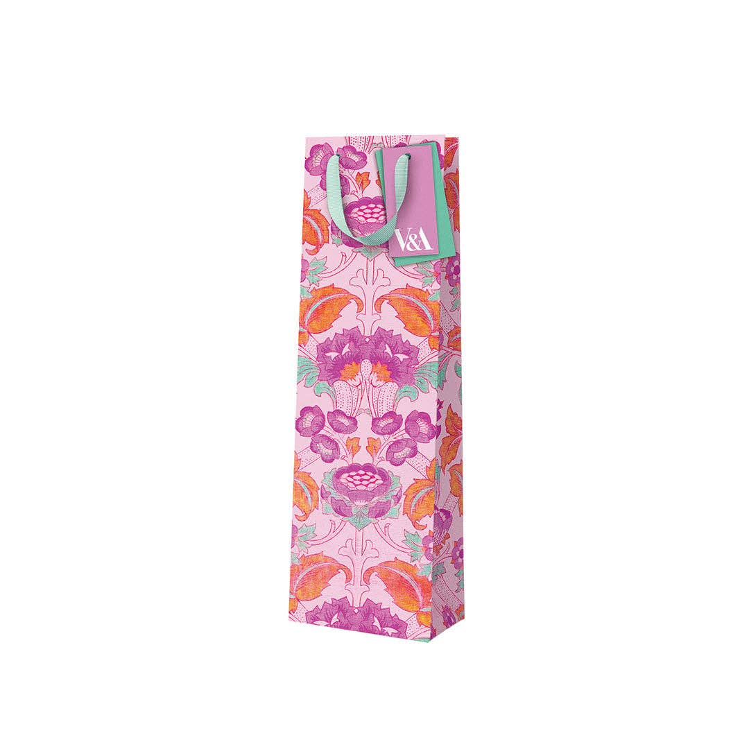 Ohh Deer - Neon Floral Pink Arts & Crafts Gift Bag (Bottle)