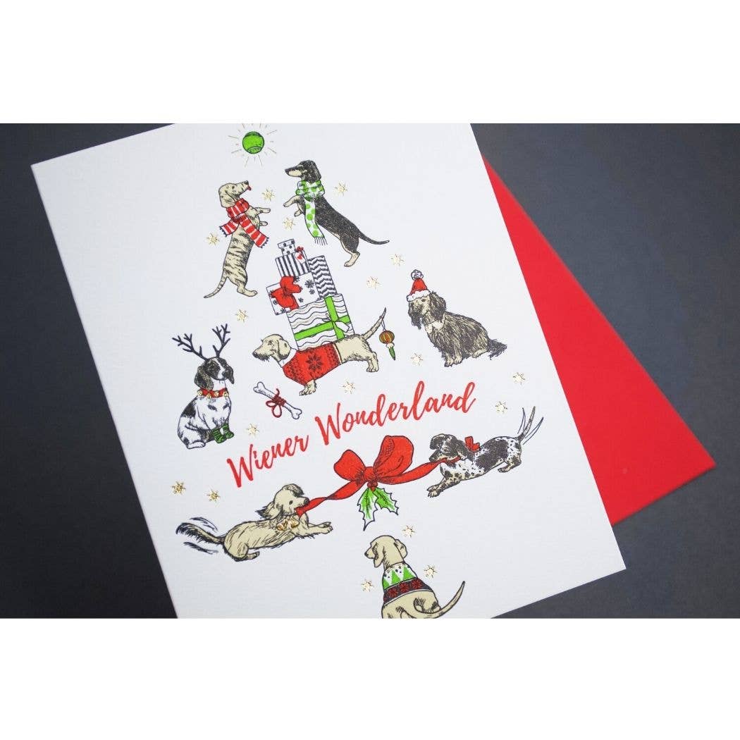 Porchlight Press Letterpress - Wiener Wonderland Card
