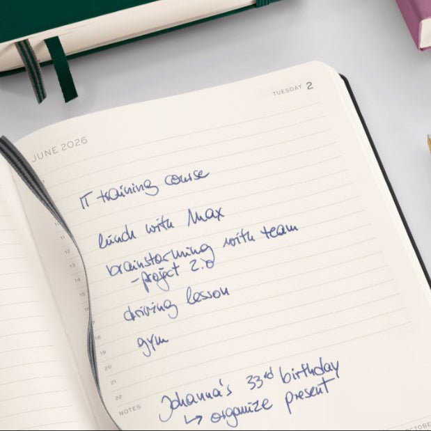 Daily Lined Planner - Hardcover (A5) - 2026