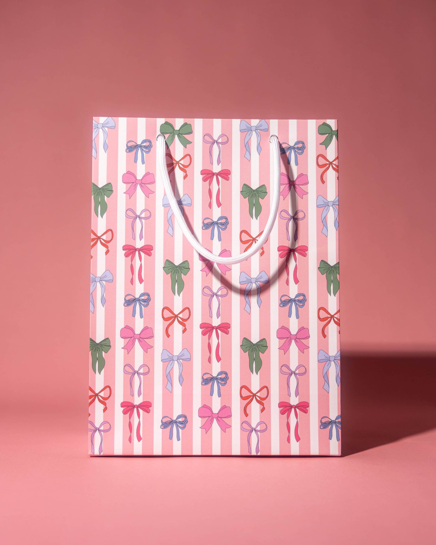 Illustrating Amy - Stripe Bows Gift Bag