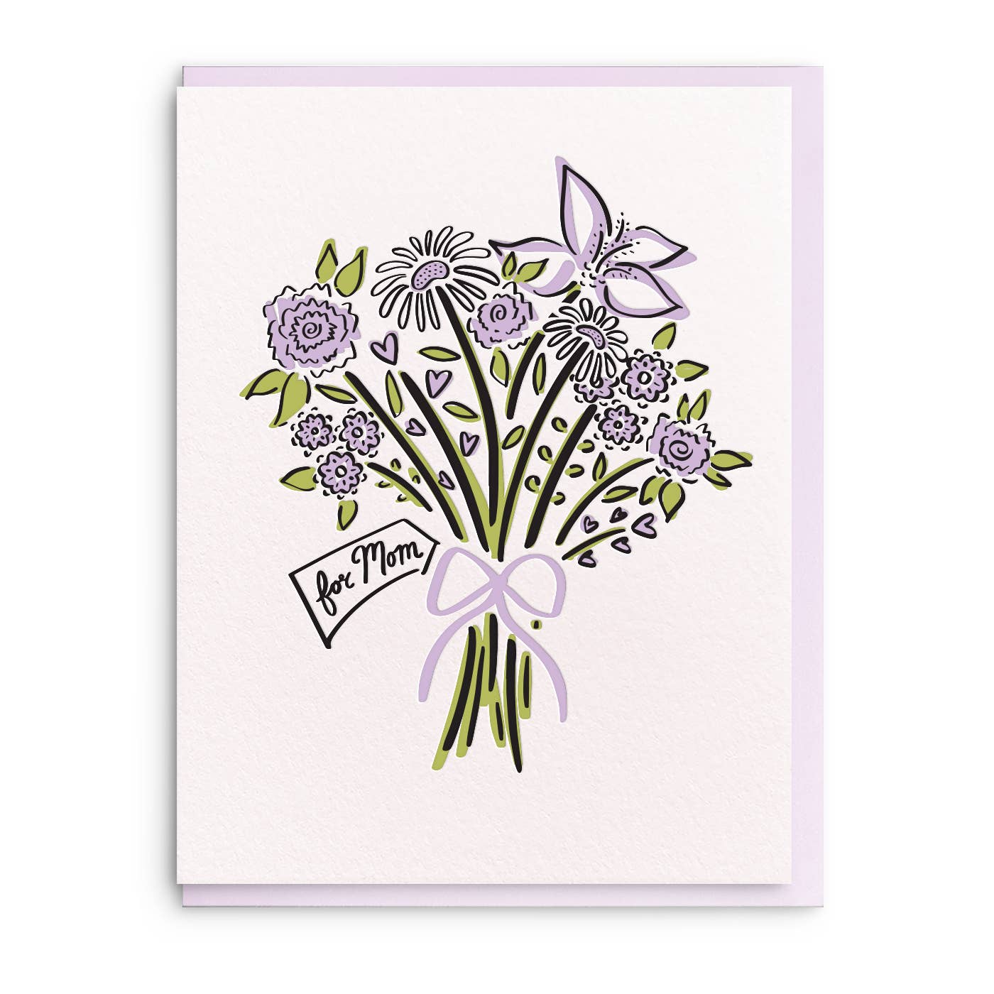 Dahlia Press - For Mom - Letterpress Mother's Day Greeting Card