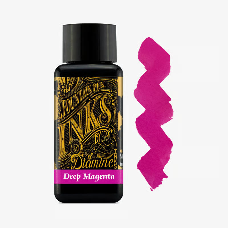 Deep Magenta - Diamine Bottle Ink - 30mL