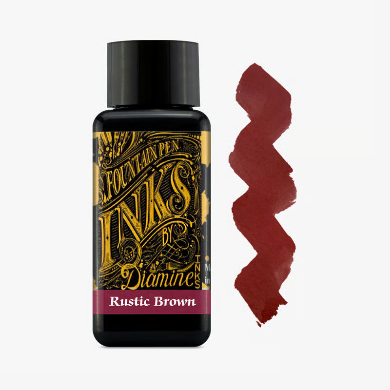 Rustic Brown - Diamine Bottle Ink - 30mL