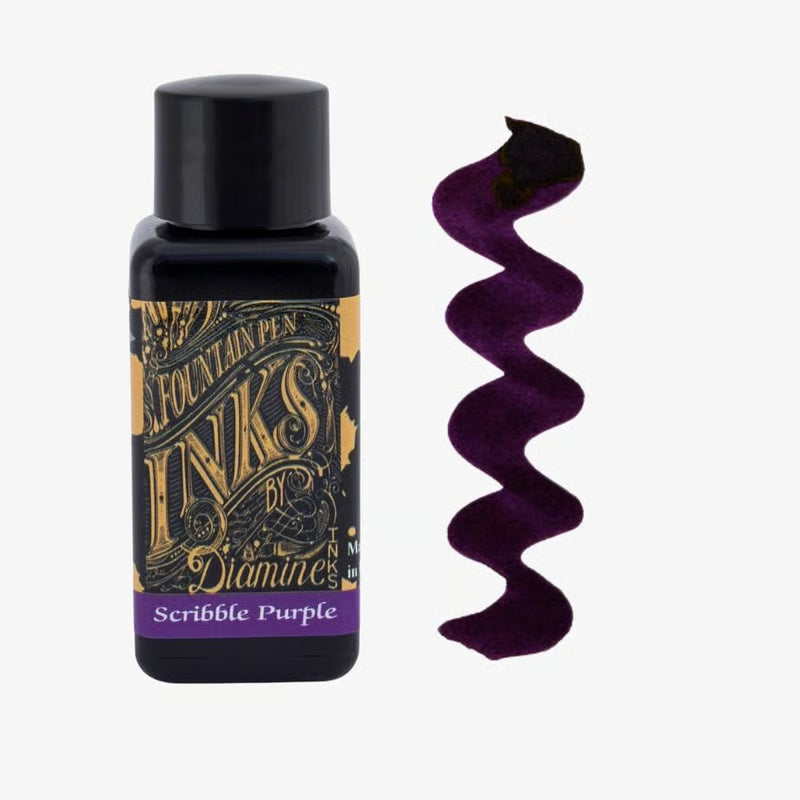 Scribble Purple - Diamine Bottle Ink - 30mL