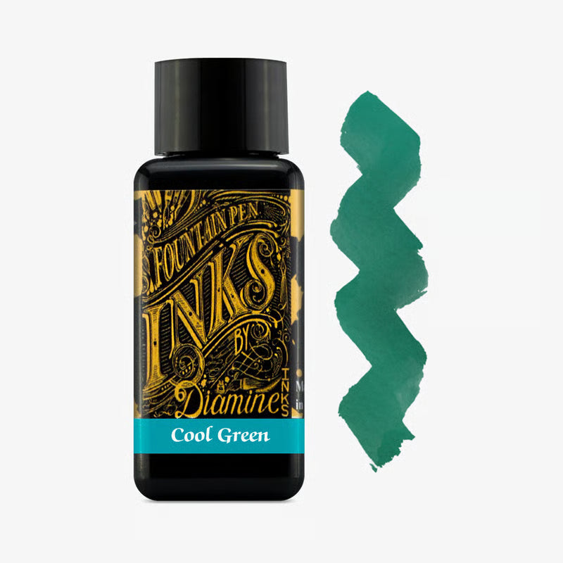 Cool Green - Diamine Bottle Ink - 30mL