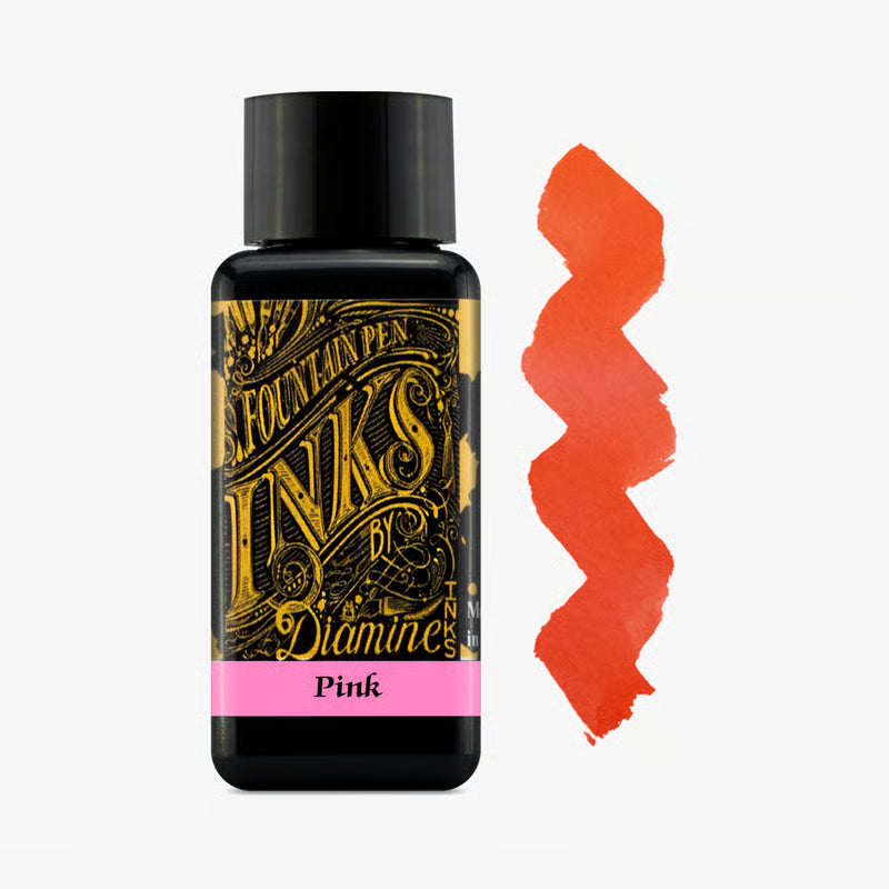 Pink - Diamine Bottle Ink - 30mL