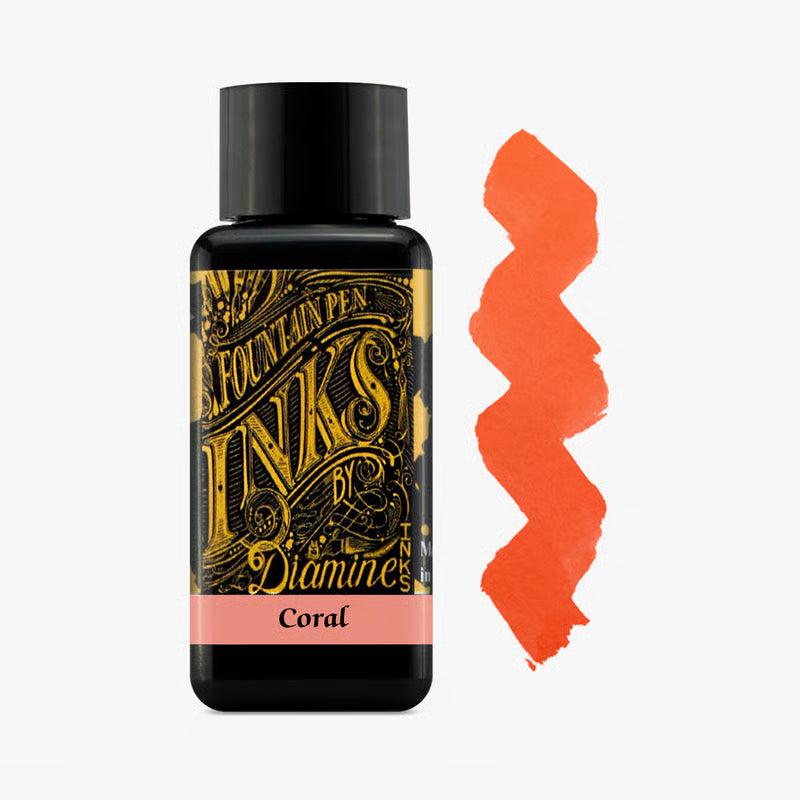 Coral - Diamine Bottle Ink - 30mL