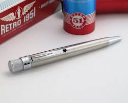 Retro 1951 Rollerball Pen - Stealth & Metals