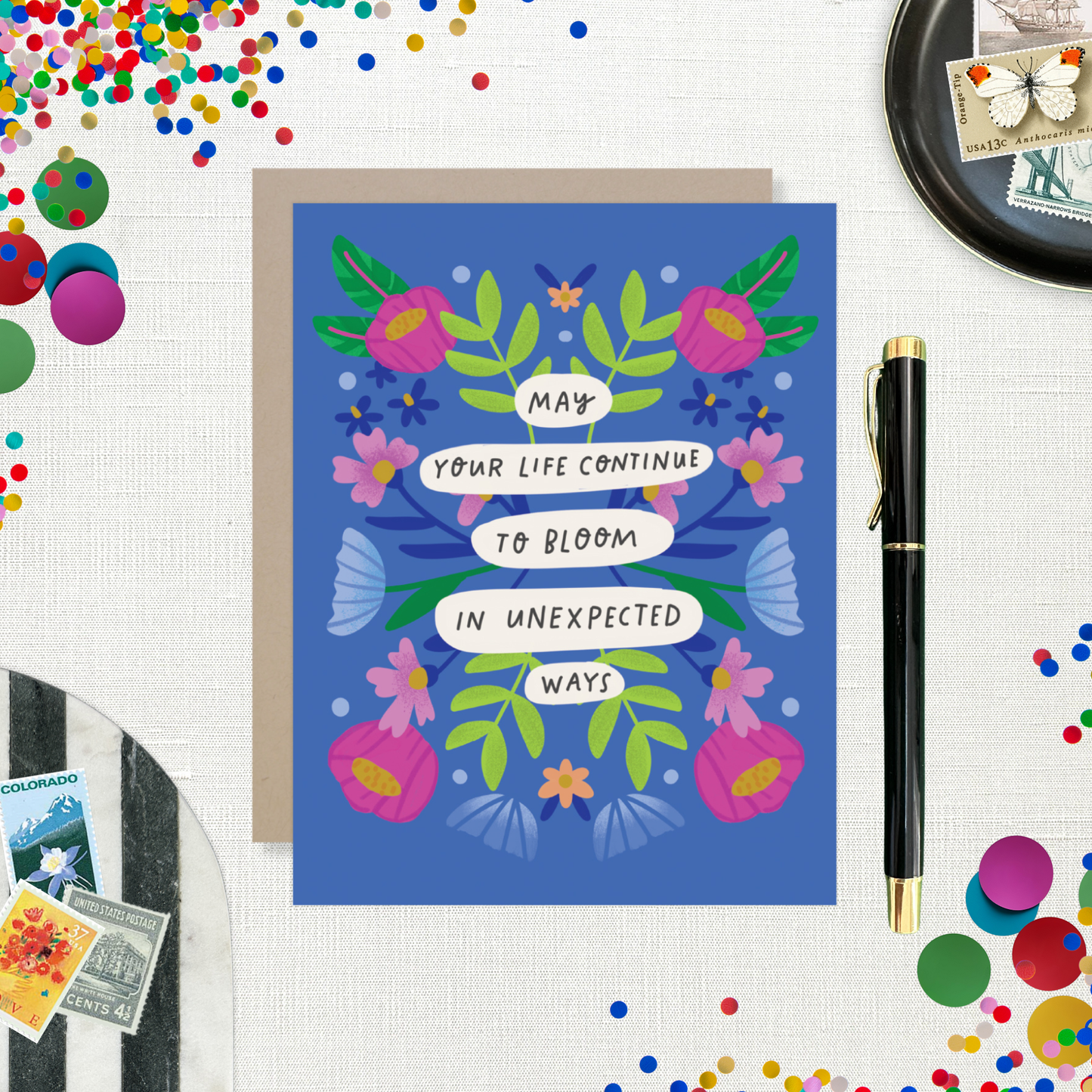 Barone and Co. - Bloom Unexpected Birthday Card