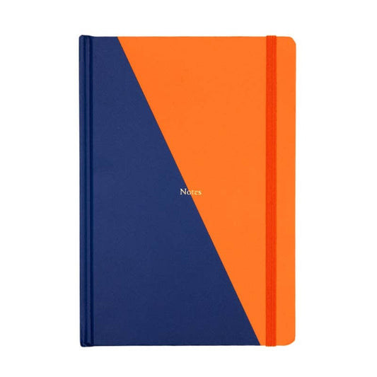 Yop & Tom USA - Contrast Lined Notebook (A5) - Navy & Orange