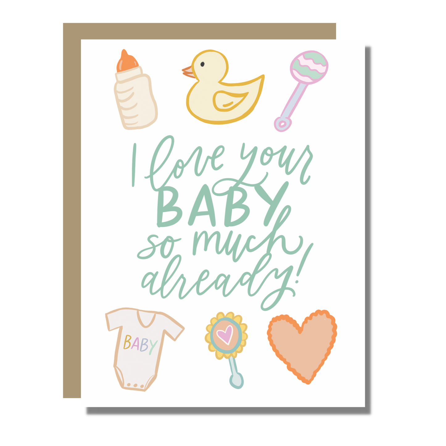 Prairie Letter Shop - Love Your Baby Card | Baby Shower New Baby Greeting Card