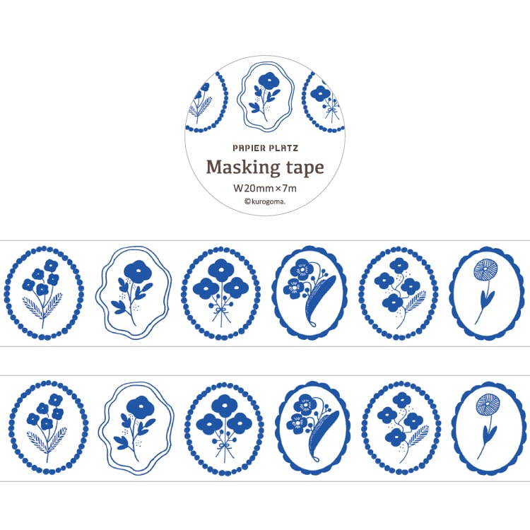 Papier Platz Washi Tape - Framed Flowers