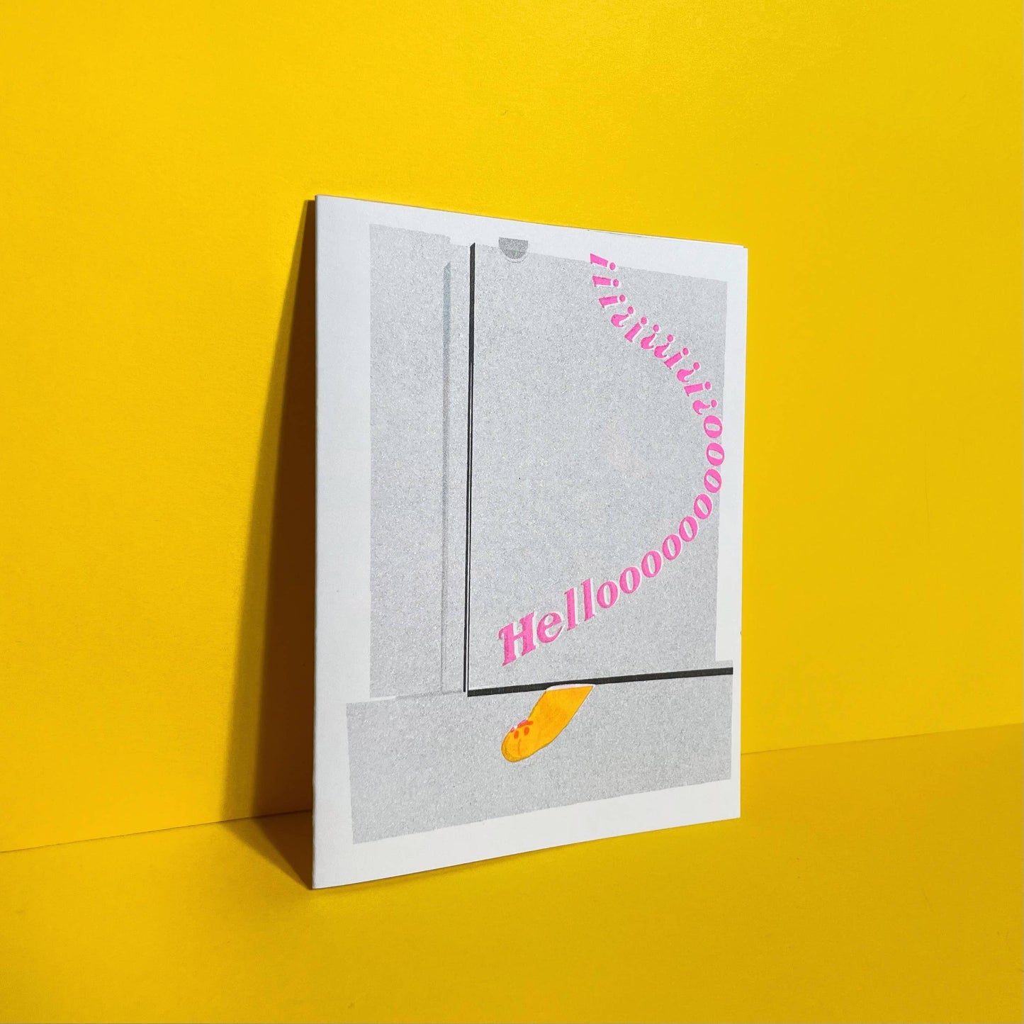 Pier Six Press - Cat Paw Intruder - Cute Risograph Greeting Card