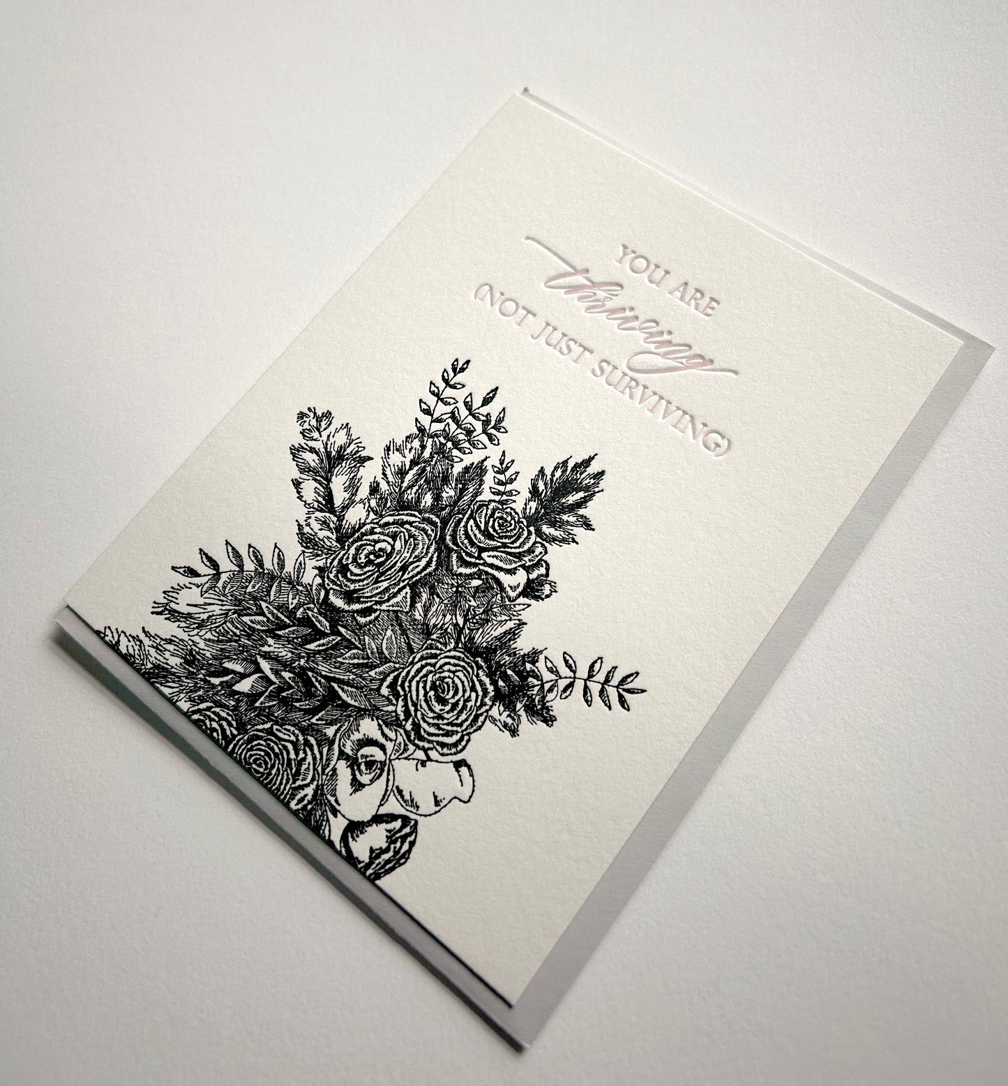 Rust Belt Love Paperie - You Are Thriving (Not Just Surviving) Letterpress Card